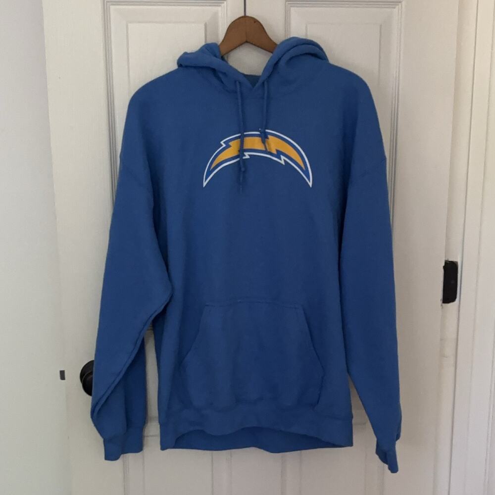 Los Angeles Chargers Hoodie Men's L Team Apparel Blue NFL Football Licensed